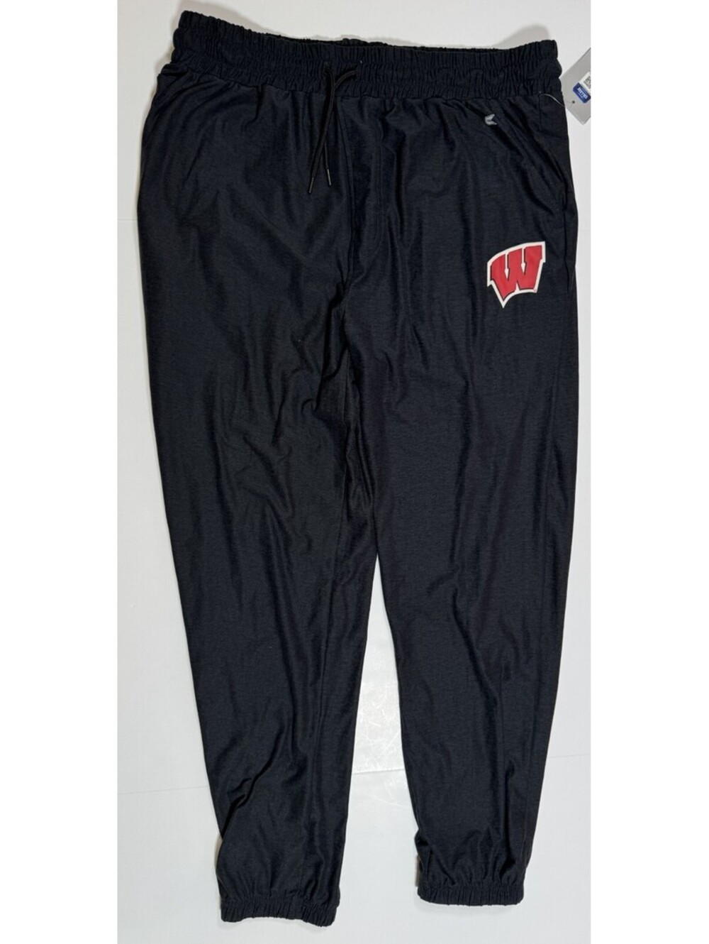 Wisconsin Badgers Joggers Black Activewear Pants Colosseum Men’s L NWT